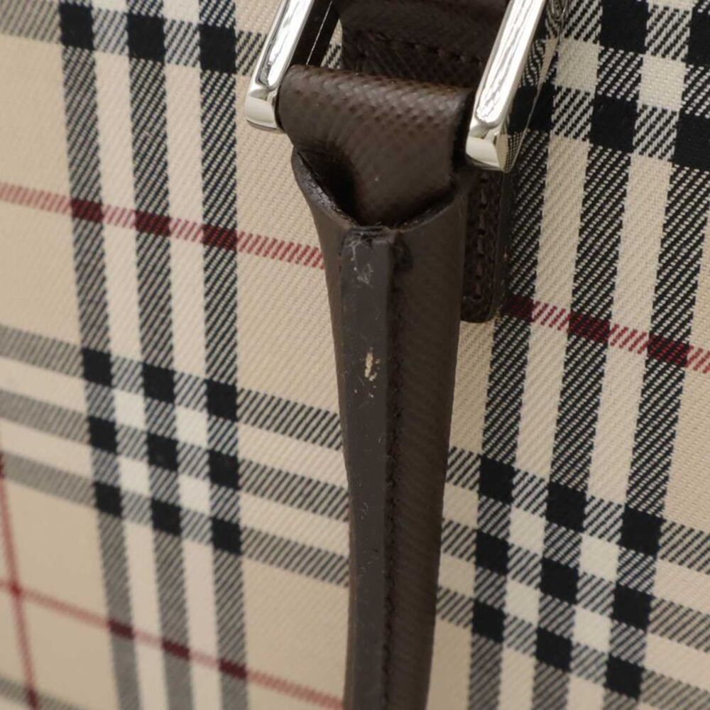 Burberry Nova Check Canvas Leather Handbag - Picture 5 of 7
